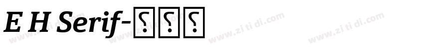 E H Serif字体转换